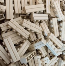 *15533* LEGO Tan Bricks, Modified 1x4 With Masonry Profile (25 Pack)