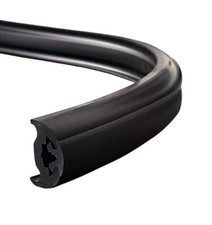 Boat Fender 27mm Base Black With Black Insert PVC 15 Metre Roll