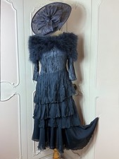 CHESCA Size 22 24 Navy Satin