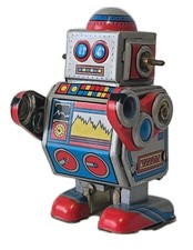 Tinplate Clockwork Robot Wind