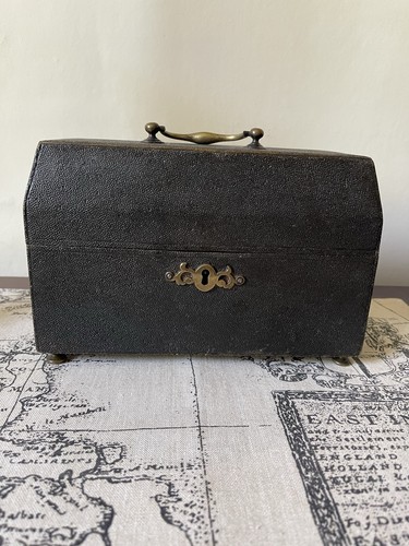 18th century black shagreen