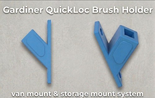 Brush holder van mount for