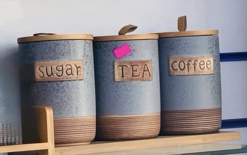 Rustic blue ceramic tea coffee - tea,