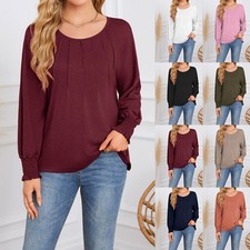 Womens Long Sleeve Plain Tunic