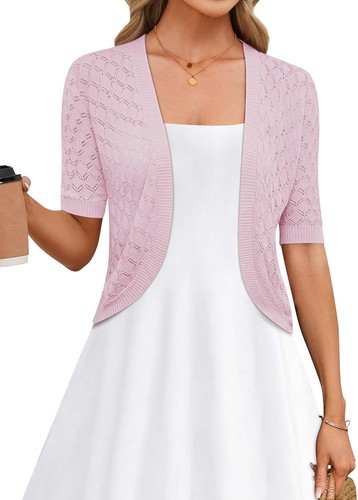 Womens cropped cardigan - cropped, short