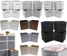 Storage Cubes Fabric Storage Baskets Square Baskets Storage Unit Box Organisers