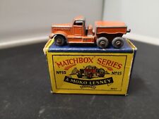 G495-MATCHBOX LESNEY No15A TEN WHEELED PRIME MOVER WITH BOX