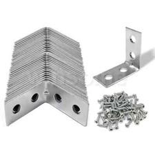 L Shape Angle Brackets for wood Corner Repair Brackets Galvanized All Sizes DIY