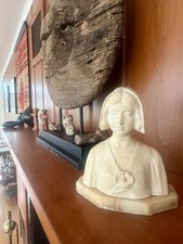 Art Deco Alabaster Marble Bust