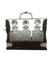 3 Bottle Mahogany Silver Swing