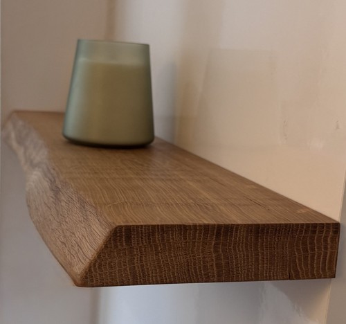 Solid oak handcrafted - handcrafted, waney