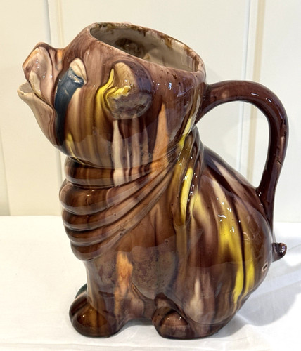 Vintage slipware pig - vintage, water