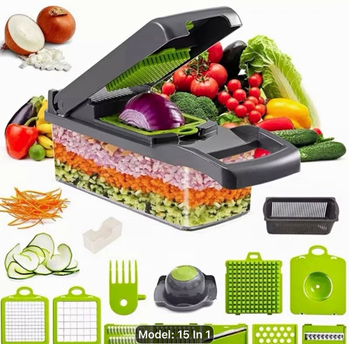 Manual push vegetable - 15-in-1,