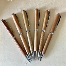 10 Premium Fancy Slimline Pen Kits Woodturning - Gold, Gun Metal, Chrome