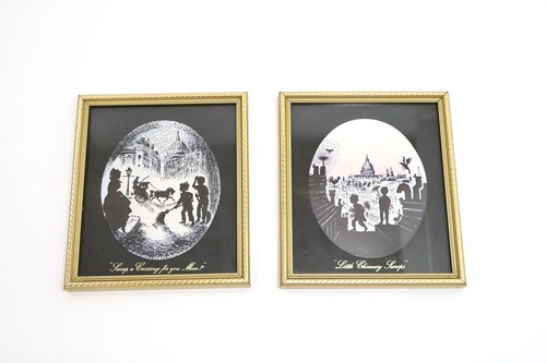 Two vintage silhouettes - silhouettes, signed
