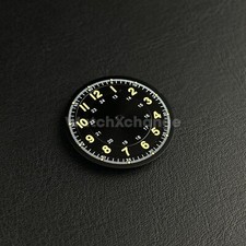 29mm Black Watch Dial w/Green