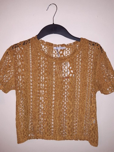 Zara top mustard yellow - zara, top,