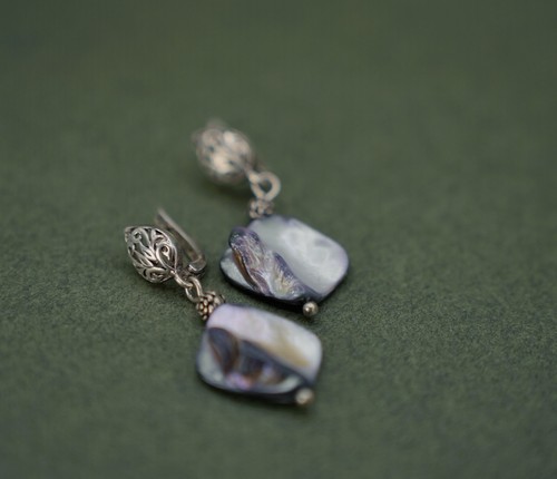 Large keshi pearl pendant 925 - pearl,