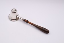 Vintage Silver Small Wooden Handle Candle Snuffer Birmingham 1995