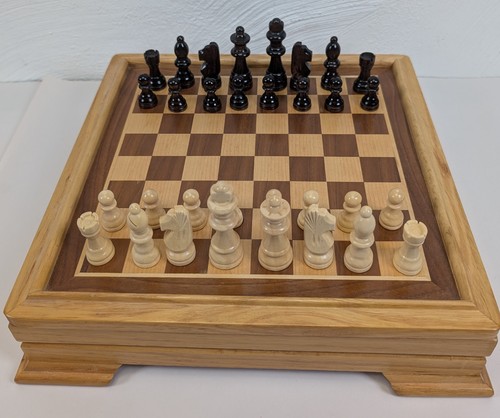 Vintage wooden luxury chess - vintage,