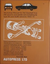 Autopress Workshop Manual No. 191. Vauxhall Viva. 1966-70. HB Saloons & Estates