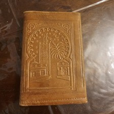 Vintage Moroccan handmade Soft leather Bifold  wallet