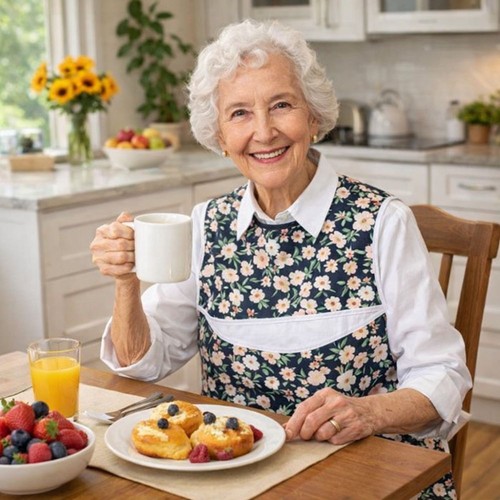 Waterproof adult mealtime bib - waterproof,