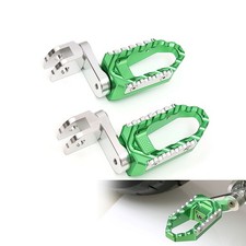 For Kawasaki ZX-10R 04-10 09 08 07 40mm Lower Front Foot Pegs Wide Rider Green