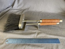 Vintage Fire Brush and Coal Shovel With Leather Handles