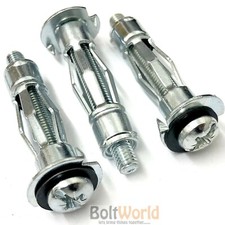 METAL HEAVY DUTY PLASTERBOARD CAVITY WALL ANCHORS, BROLLY PLUG FIXINGS TOOLS
