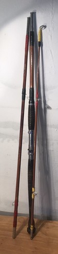 Antique cane wooden fishing - antique,