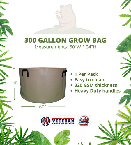 300 gallon fabric grow - 300-gallon, bag