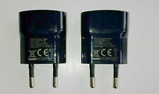 2 x Genuine 2-Pin Blackberry USB Mains Charger for 9720 Q5 Q10 Z10 Z30 Passport