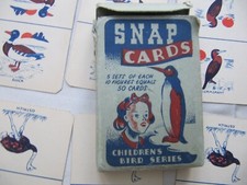 SNAP Children's Bird Series playing cards - Complete set - Very RARE    No Other