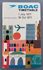 BOAC AIRLINE TIMETABLE JULY -