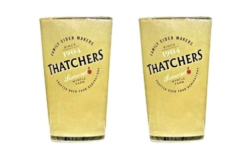 Thatchers pint glasses - pint,