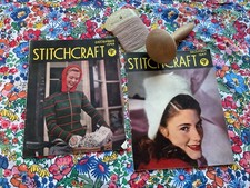 1940s STITCHCRAFT  Magazines Dec Xmas 1947 1948 ~ Post War Knitting 🧶