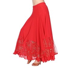 Women Flamenco Ballroom Skirt