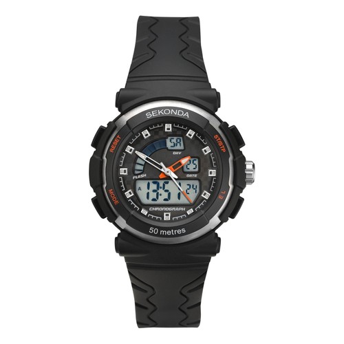 Sekonda ladies black resin - sekonda,
