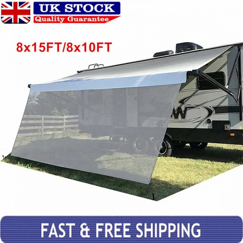 Awning sun shade screen - rv,