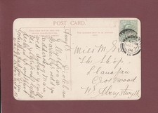 VINTAGE POSTCARD POSTMARKED MANCHESTER 1904 WITH MESSAGE WRITTEN IN WELSH.