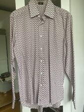 Liberty of London pink/white geometic liberty print shirt