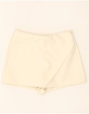 ZARA Womens Skort UK 12 Medium  Off White Polyester BX07