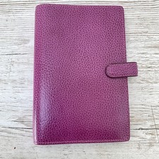 Filofax Finsbury Personal Organiser Raspberry Pink Grained Leather Never Used