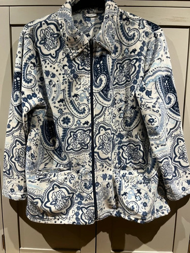 Damart blue cream paisley - damart,