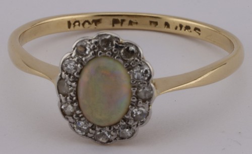 Antique 18ct gold plat - &, 12