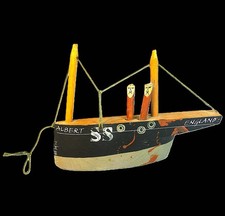 LOVELY JOHN MALTBY SCULPTURAL WOODEN WALL HANGING - BOAT