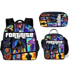 3PCS Fortnite School Bag