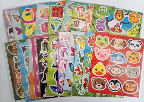 Kids sticker sheets - party, loot