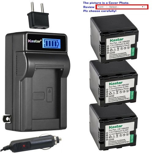 Kastar battery lcd - lcd, charger